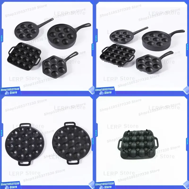 Cast Iron Muffin Pan Non Stick Cake Baking Tray Durable Bread Loaf Tin Kitchen Bakeware for Home Oven Use Professional Grade