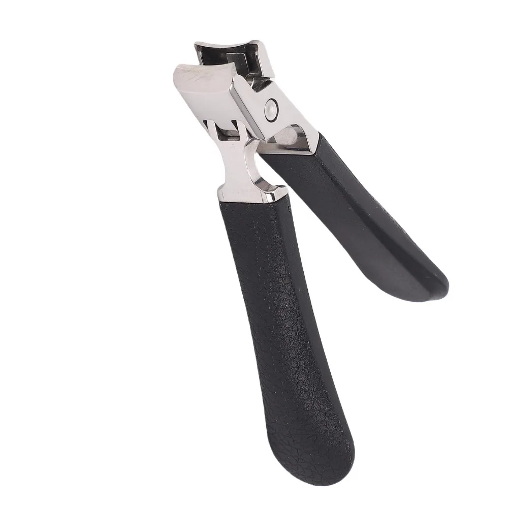 Wide Jaw Opening Wide Jaw Nail Clipper Stainless Steel Sharpened Scissor Cutters Stainless Steel Nail Cutter Black Large Size