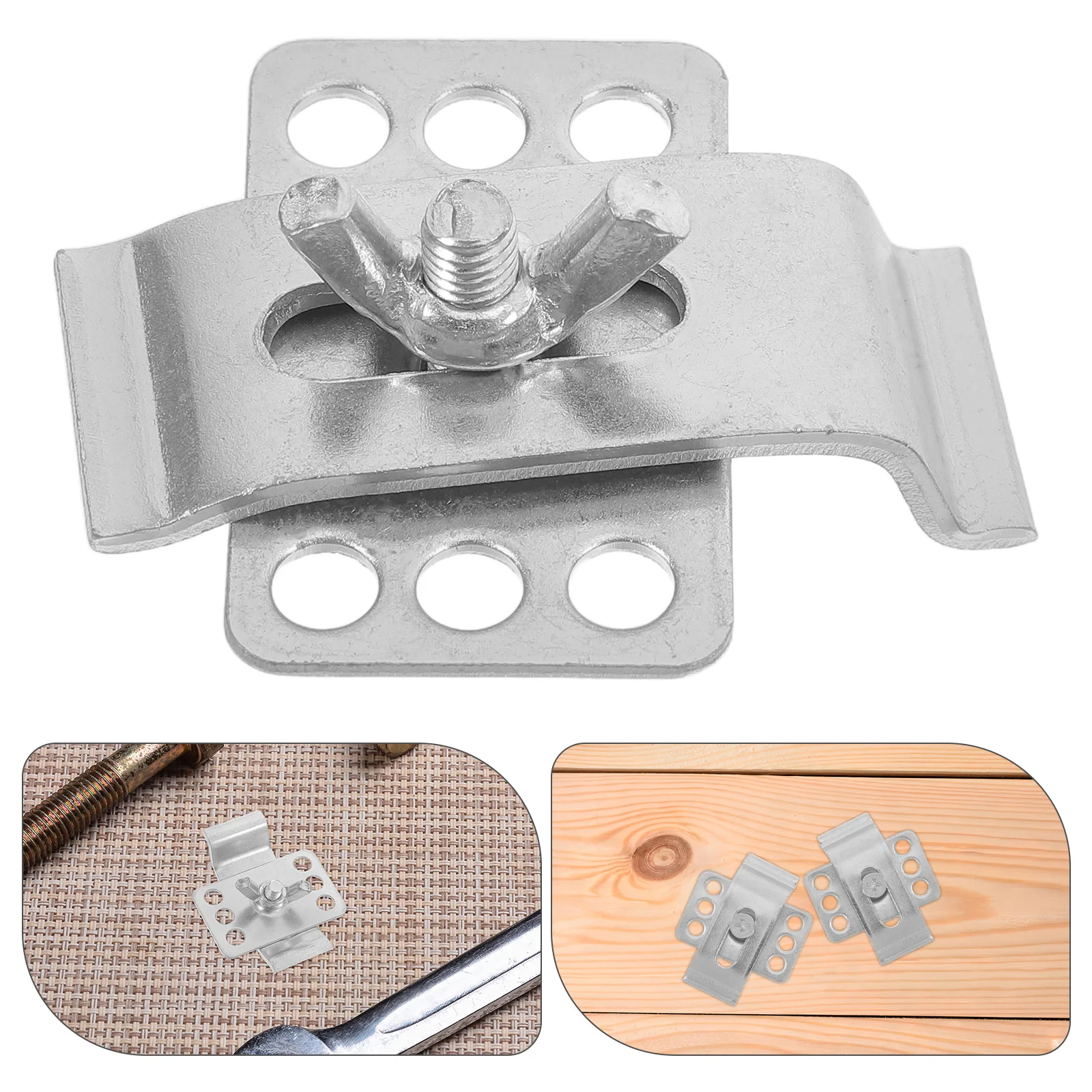 6pcs Undermount Sink Brackets Hardware Fasteners Metal Wash Basin Clips Mounting Support Durable Kitchen Bathroom Compatible