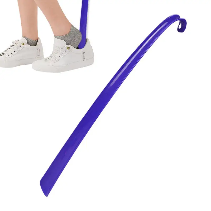 1szt 42,5cm Łatwe w użyciu plastikowe buty z długim uchwytem róg Artefakt Pompowanie butów Profesjonalne kobiety mężczyźni buty róg buty łyżka — zdjęcie 5