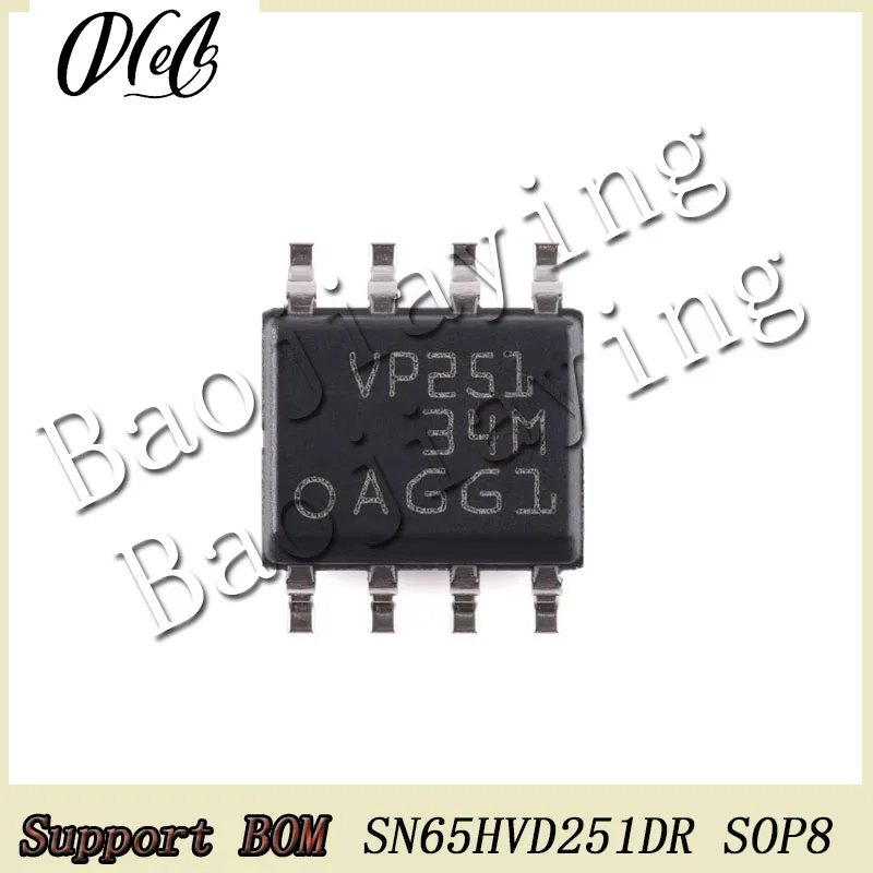 20PCS/Lot SN65HVD251 SN65HVD251DR MARK VP251 SOP8 IC Chip For interface