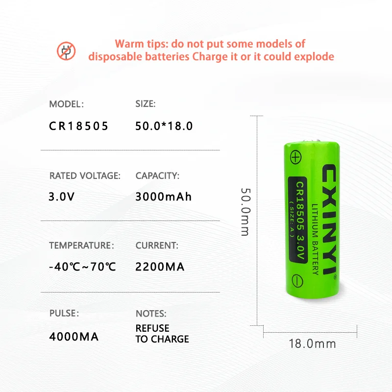 CXINYI-Medidor de água inteligente com pé de soldagem, descartável lítio manganês bateria, PLC Servo Control, alarme inteligente, CR18505