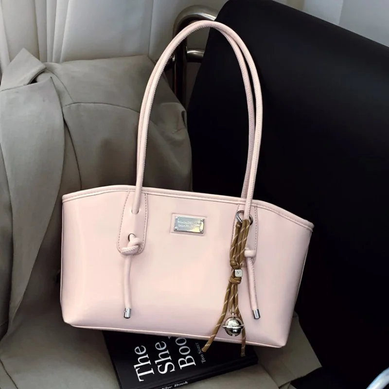 

Весна 2025 года, модная женская сумка-ведро из искусственной кожи, дизайн на шнурке, сумка на одно плечо, один размер, дорожная сумка для покупок