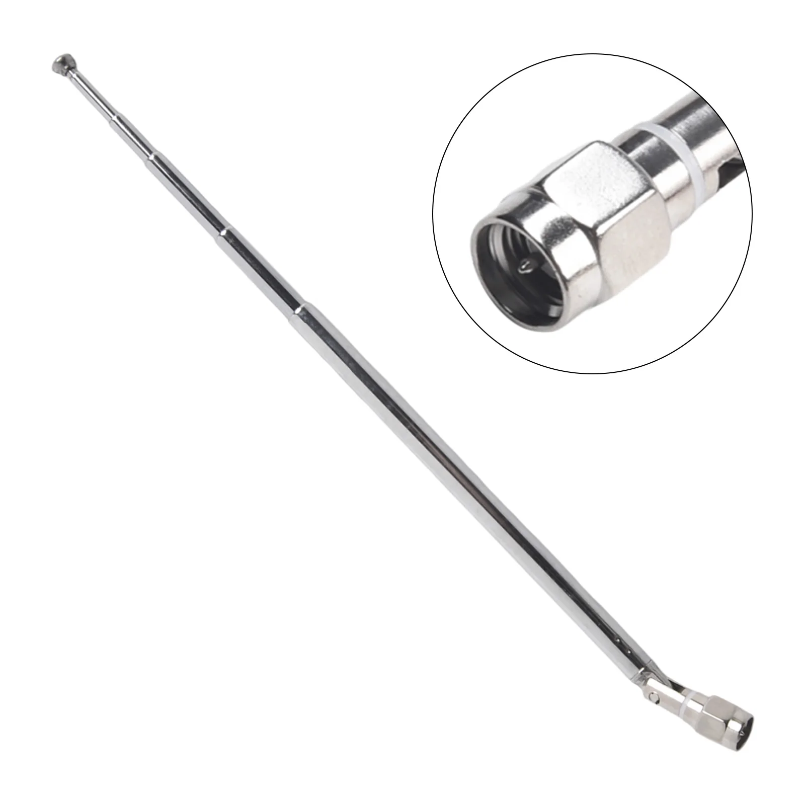 Telescopic Antenna Industrial For Radio For Wireless TV Measurement Replacement Silver Spare Tool 164mm Long 1pcs