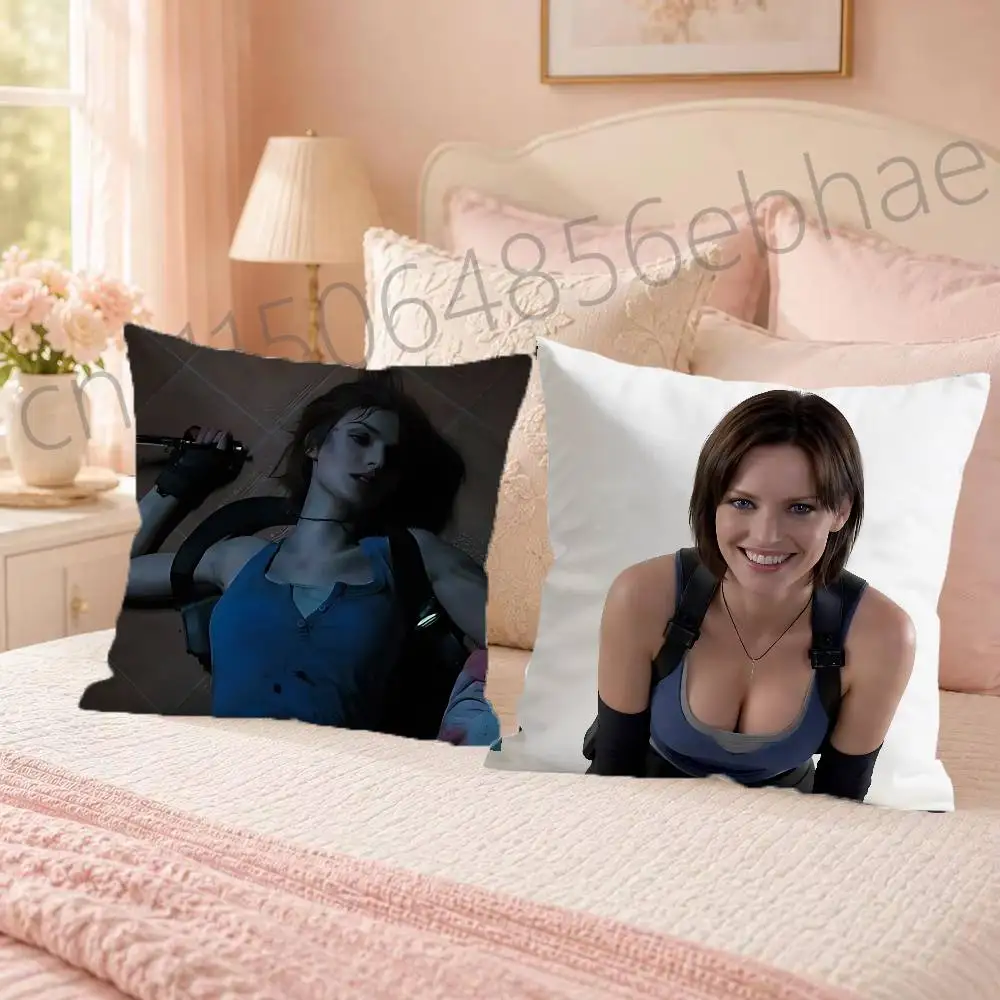 FOR Jill Valentine Resident Evil Pillow Case Comfy Pillow Cover Cute Funny Pillowcases For Sofa Car Home Decor