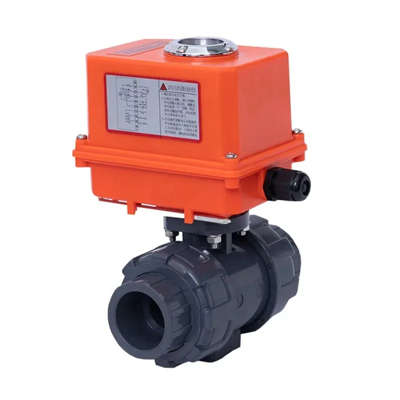 Electric Plastic UPVC Ball Valve Quick Cut-off Upvc Valve PVC Double Order Plastic Switch O-type Live Ball Valve