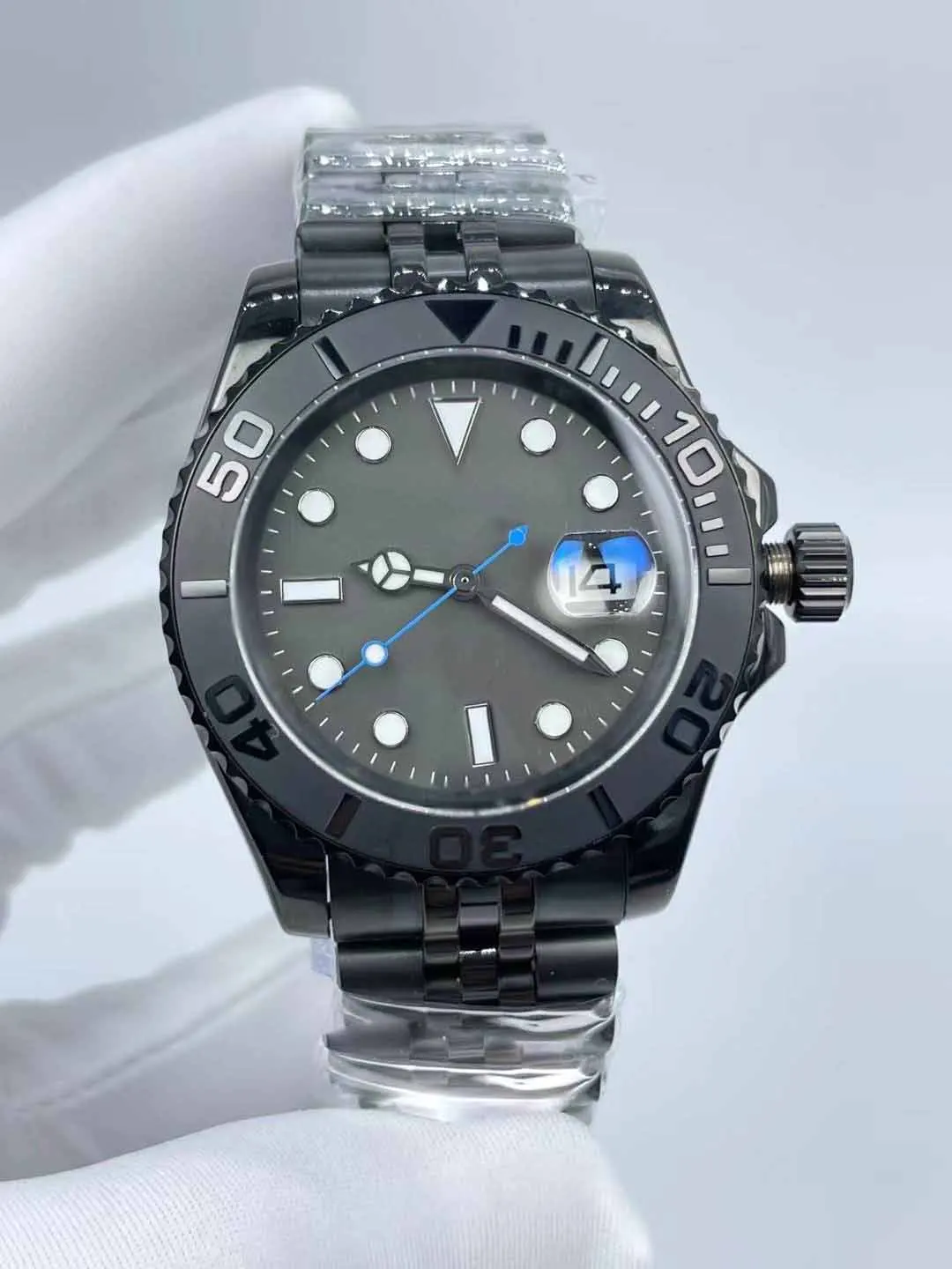 Мужские кварцевые часы с ремешком со складной пряжкой, 40 мм