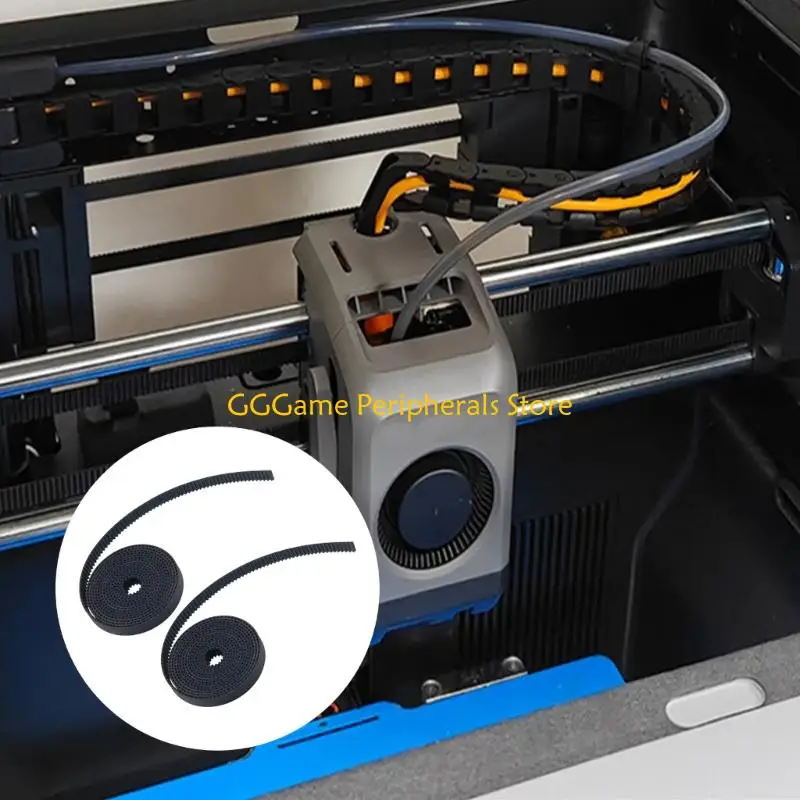 

U55B 2PCS PU 2GT Timing Belt For P2S Printer X Y Axles Direct Fit Not Need Cutting Enhances Stability Long Use