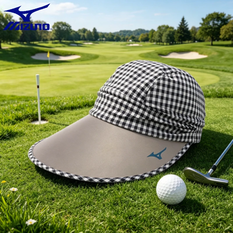 

Mizuno Womens Golf Hat Detachable Topless Cap Wide Brim Sunshade Hat Adjustable Head Circumference for Outdoor Golf Training