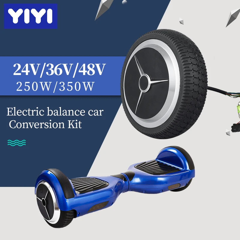 6 Inch 36V 250W 350W Blance Borstelloze Motor Wiel Voor Drift Auto Motor Elektrische Scooter Voorbanden Naaf Motor