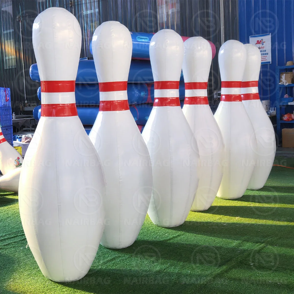 

Inflatable Bowling Set Kids Outdoor Indoor Sport Game 100cm 200cm Giant Inflatable Bowling Cone Pins