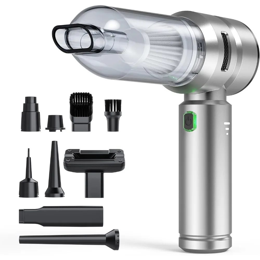 

Car Vacuum,3 Suction Modes,Portable Mini Cordless Cleaner with 21000pa Suction Power,Type-C Charge,Handheld Vacuum for Home,Car,