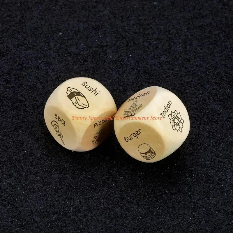 C4DE تاريخ الليل النردات لعبة الغذاء النردات هدية عيد الحب لها النردات الغذائية الإبداعية #5