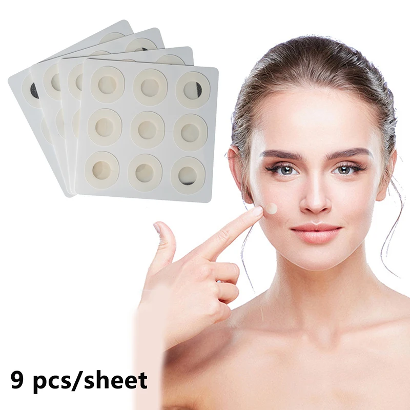 

9 Pcs Water Soluble Salicylic Acid Stickers Microneedles Skin Treatment Face Acne Soothing Blemish Pimple Removal Patches