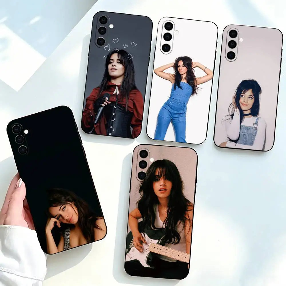 American singer Camila-a Cabello-o   Phone Case Black Silicone Soft For Samsung Galaxy A73,A72,A71,A70,A53,A52,A51