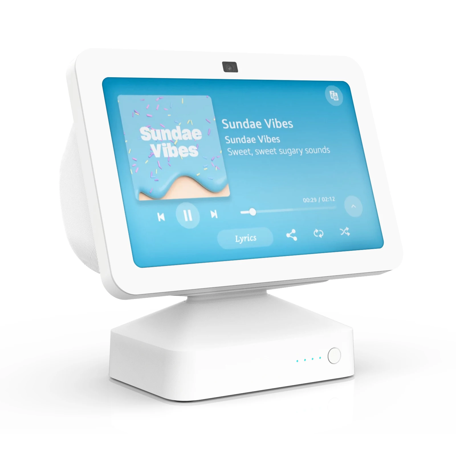 CornerMM-Base de batterie mobile pour Echo Show 8, 3ème Isabel, écran Amazon Alexa, 15000mAh, temps de lecture de 9,5 heures, support de station d'accueil