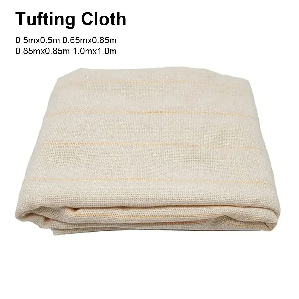 1Pcs Marked Lines Woven Tufting Basic Cloth Cotton Polyester Blend 0.65Mx1.35M Monk Cloth Embroidery Sewing Cloth