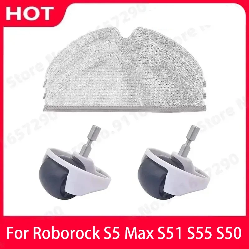 For Xiaomi Mi 1S Roborock S50 S51 S55 S5 Max S6 Robot Vacuum Cleaner Caster Assembly Front Wheel Accessories