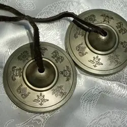 8cm Large Tinkle Bell Nepal Handmade Brass Cymbals Buddhist Tibetan Tingsha Bell Yoga Meditation Sound Healing Orff Instrument