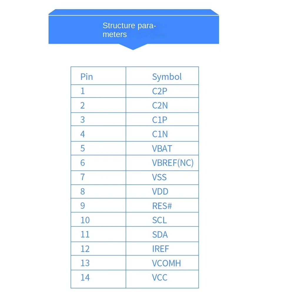 0.49 Inch Oled Scherm Scherm Inteligente Ips Ssd1315 Drive Ic Oled Lcd Display Module I2c Interface 64*32 Oled Schermbord