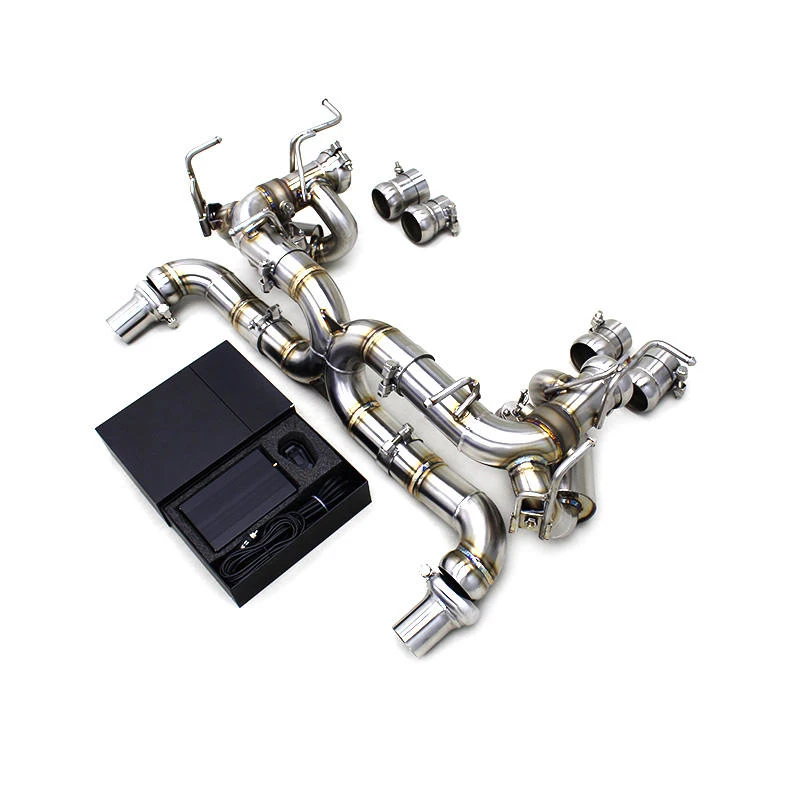 

CEES Active Sound Rear Muffler for Ferrari 458 Speciale/458SC 4.5L 2014-2016 w/ X-Pipe & Factory Valve