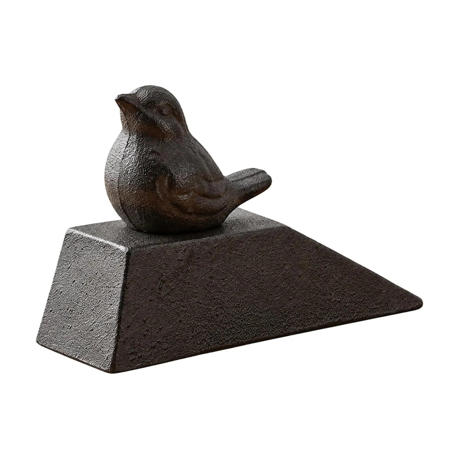 Bird-Shaped Door Stop with Wedge Base Weighted Cast-Iron Bird Doorstop Vintage Decorative Floor Doorstop Compact for Entryway
