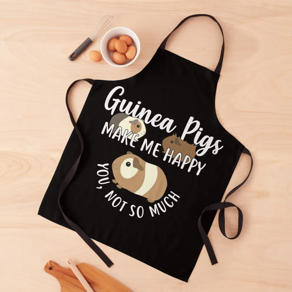 

Guinea Pigs Make Me Happy Apron Home Utensils Woman Kitchen Art Waterproof Kitchen Woman Apron