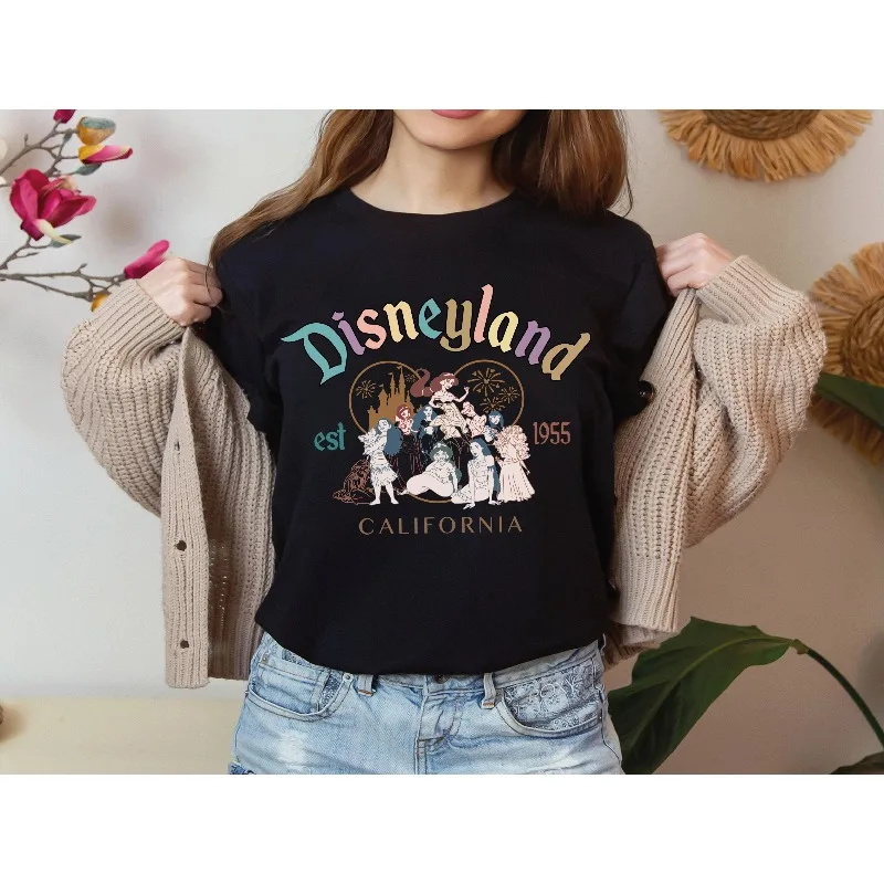 Disneyland 1955 California Princess Vintage Shirt, Disney Classic T-shirt, Disney Princess Vintage  Disney World Girl Tour Shirt