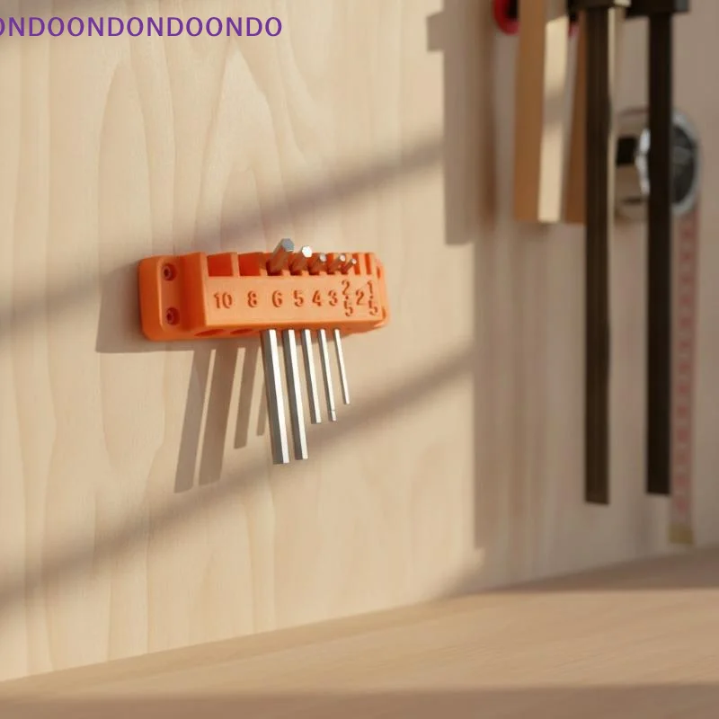 Numbered Hex Socket Organizer Punch-Free Wall Mount Tool Storage Rack For Pegboard Workshop