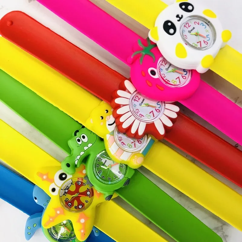 Montre de dessin animé pour enfants, jouet de temps de compréhension, montres pour enfants, cadeau d'anniversaire, activité de maternelle, cadeau pour bébé, algérien, nouveau, 2024