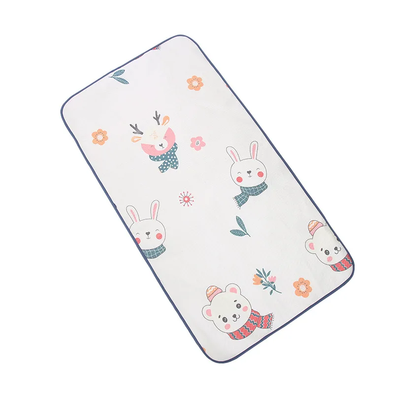 

Baby Cot Mat Ice Silk Summer Breathable Baby Cartoon Mat Children's Breathable Ice Silk Mat Kindergarten Nap Mat
