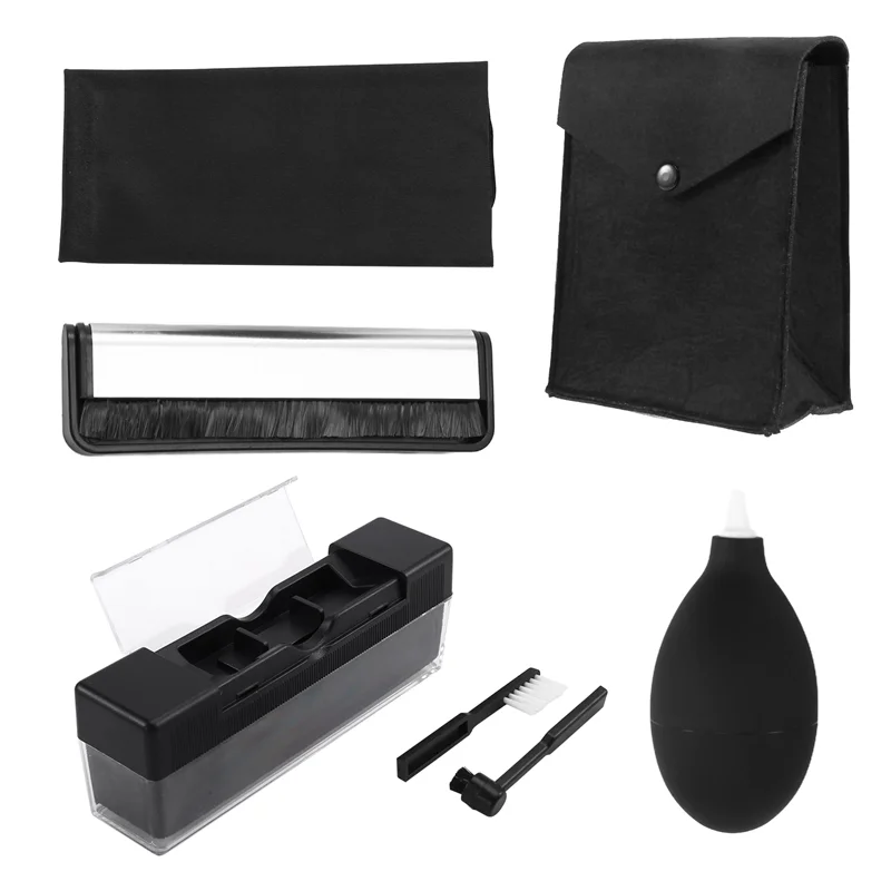 -A14E Vinyl Record Cleaning Kit Anti Static Brush Set For LP, CD Turntable Player For Vinyl Records Maintenance