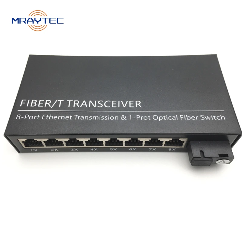 Advanced 8 Port Fiber Media Converter with 100M Speed for Reliable Data Transmission