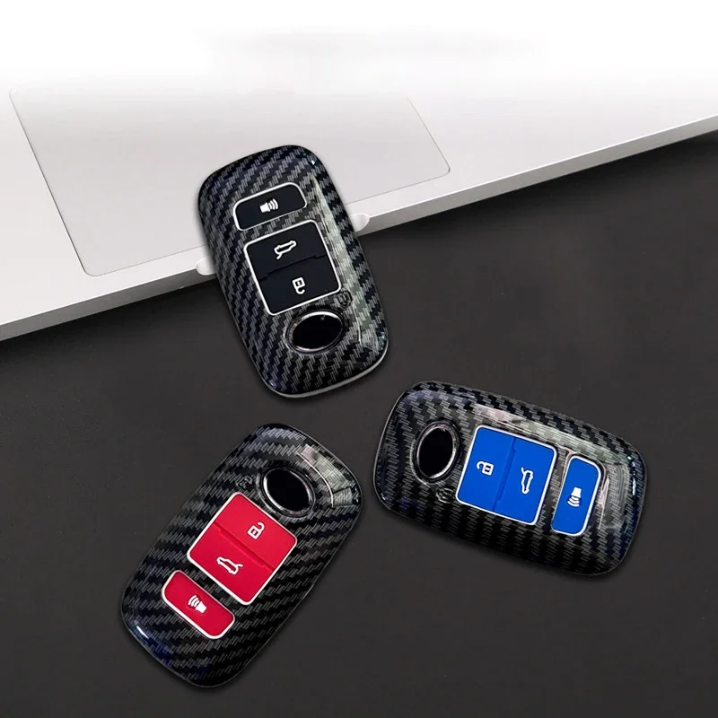 

New Carbon ABS Car Key Cover Case Shell for Toyota RAIZE for Daihatsu Rocky 2 Button Key Cover Case Car Accessories