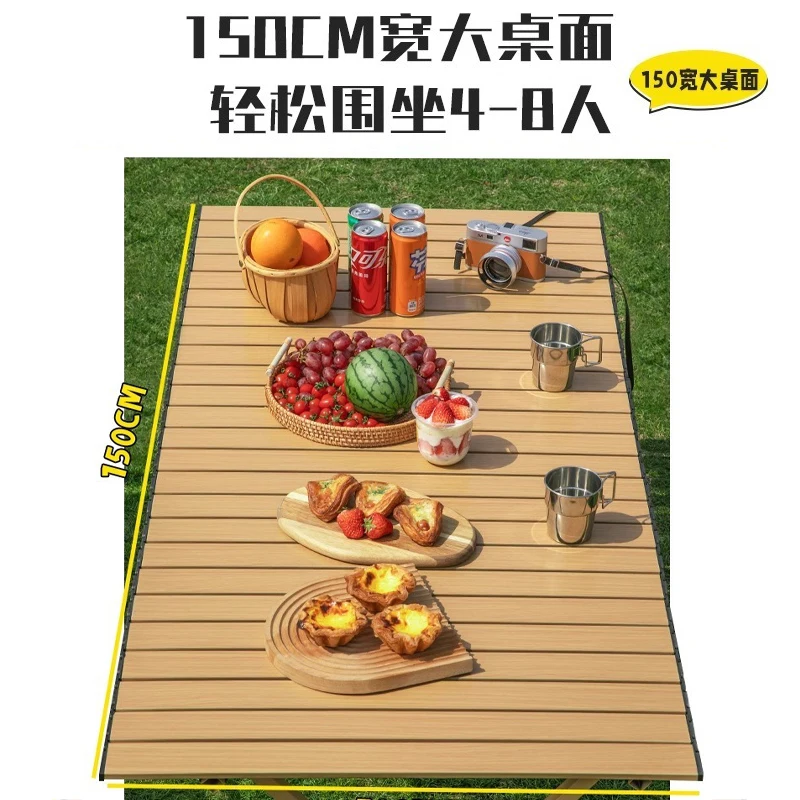 

Outdoor Folding Table Egg Roll Table Stall Convenient Picnic Picnic BBQ Camping Table