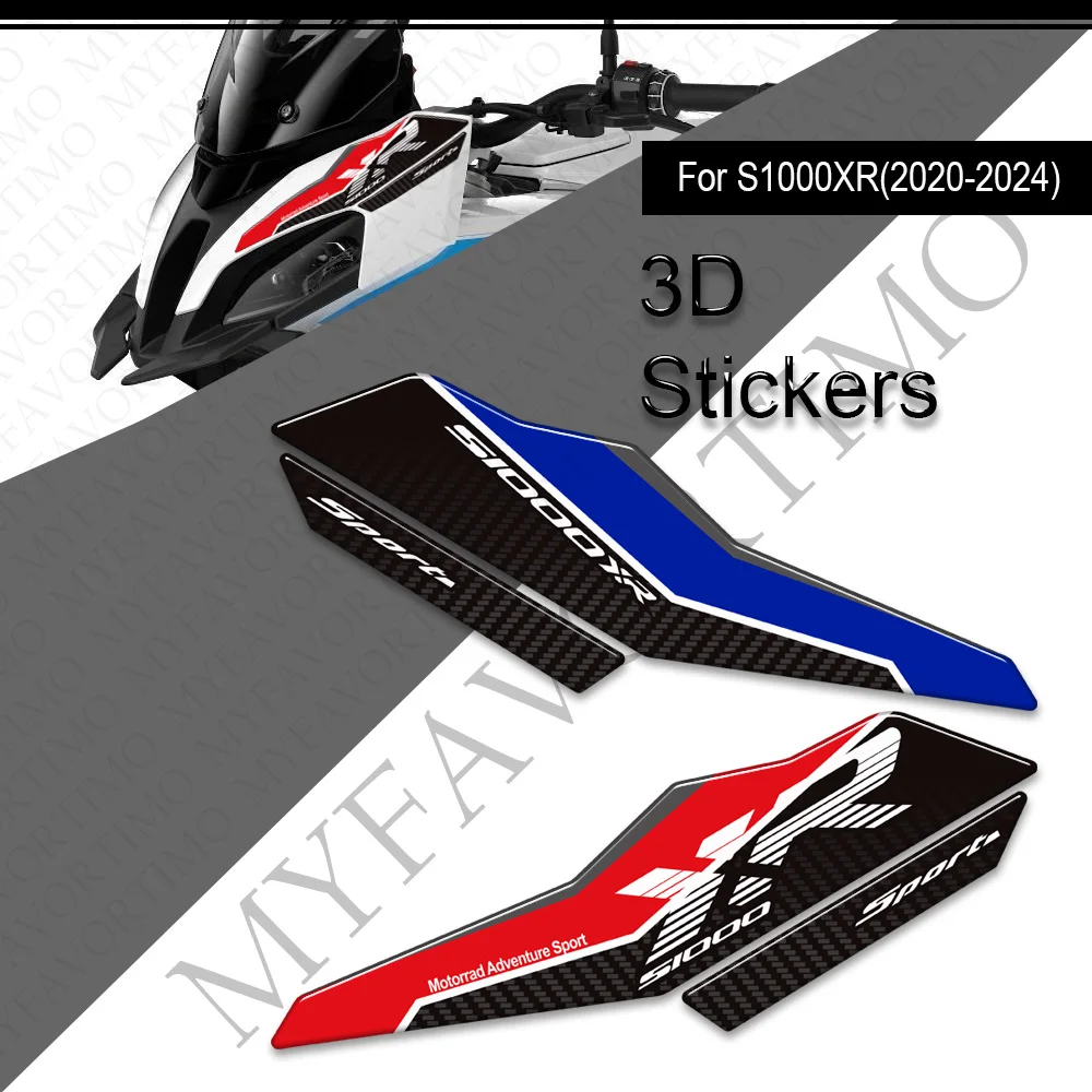 2020-2024 motorcycle Accessories Fishbone Fuel Oil Tank Pad Protection 3D Sticker Decals For BMW S1000XR S1000 XR M1000 M1000XR