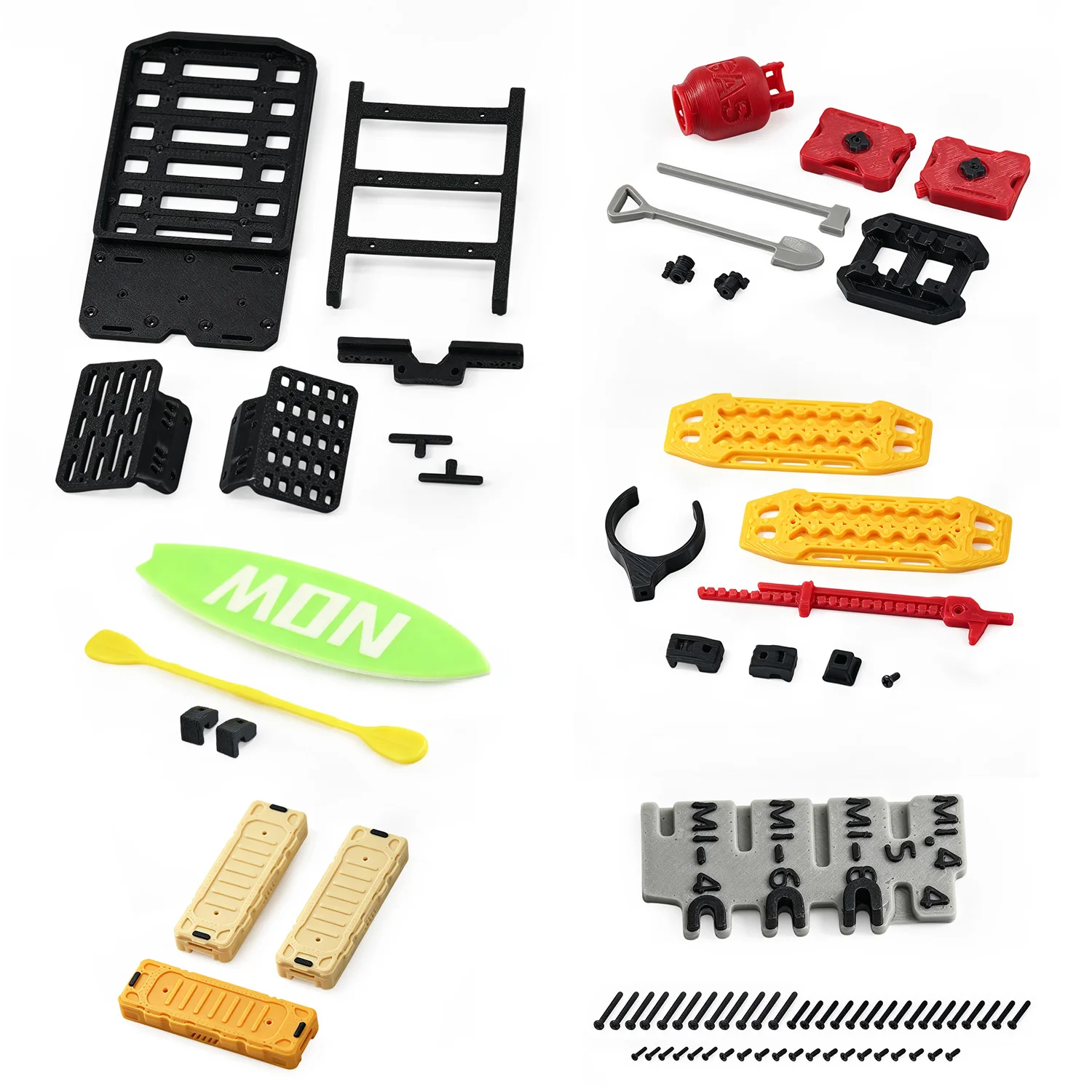 RC Roof Rack Accessory Set Compatible with Axial SCX30 Wrangler 1/30
