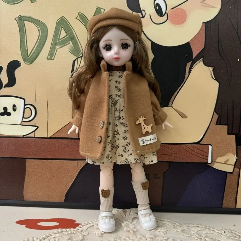 

1/6 SD 30cm Bjd Doll with Clothes Long Hair Attractive Eyes Princess Dress Up BJD Dolls with Wig Make Up Ball Jointed