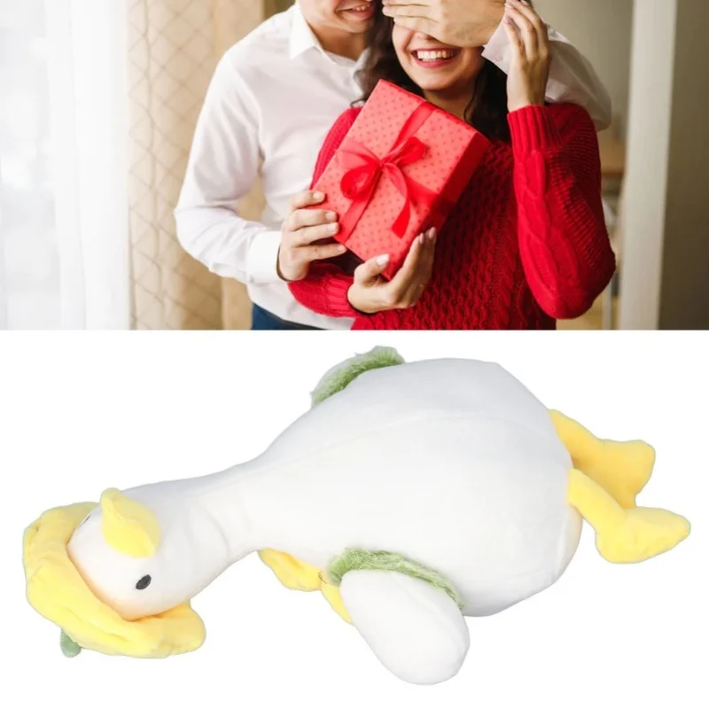 Fiore Anatra Peluche Simpatici cappelli floreali Zaini Corpo grasso morbido Occhi luminosi Anatra Peluche Giocattolo per bambini Adulti