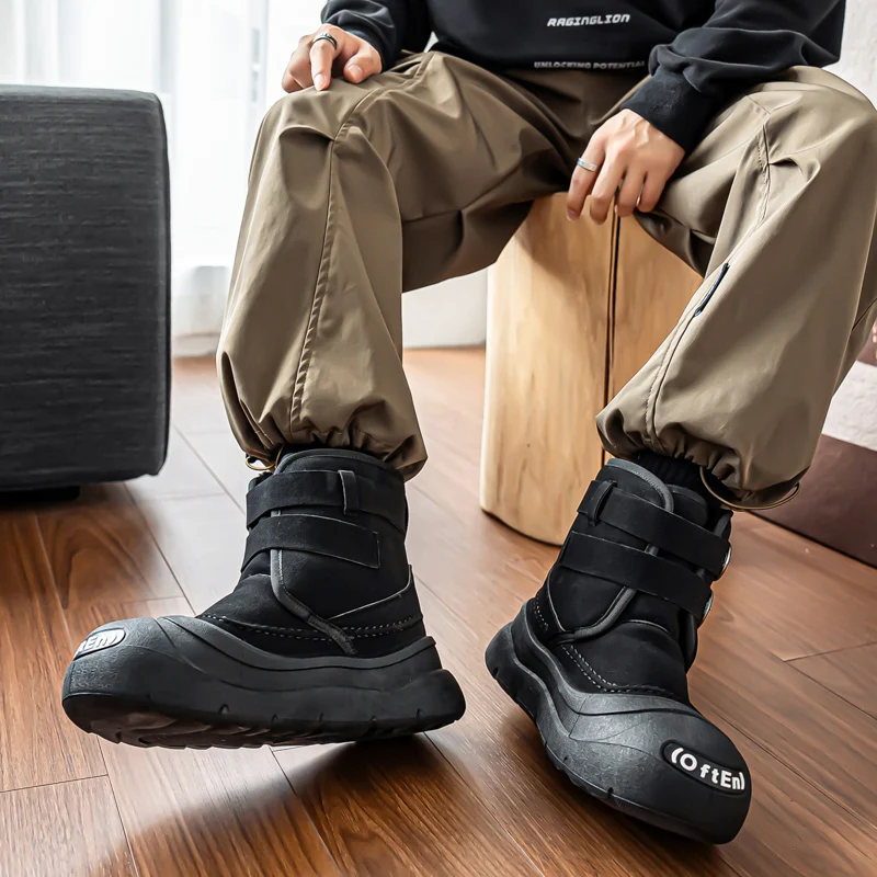 

Men's Snow Boots, Casual Shoes Ankle Fur, Winter Warm Leather, Denim, Combat Motorcycle, Chelsea Outdoor Hiking, Designer Luxury