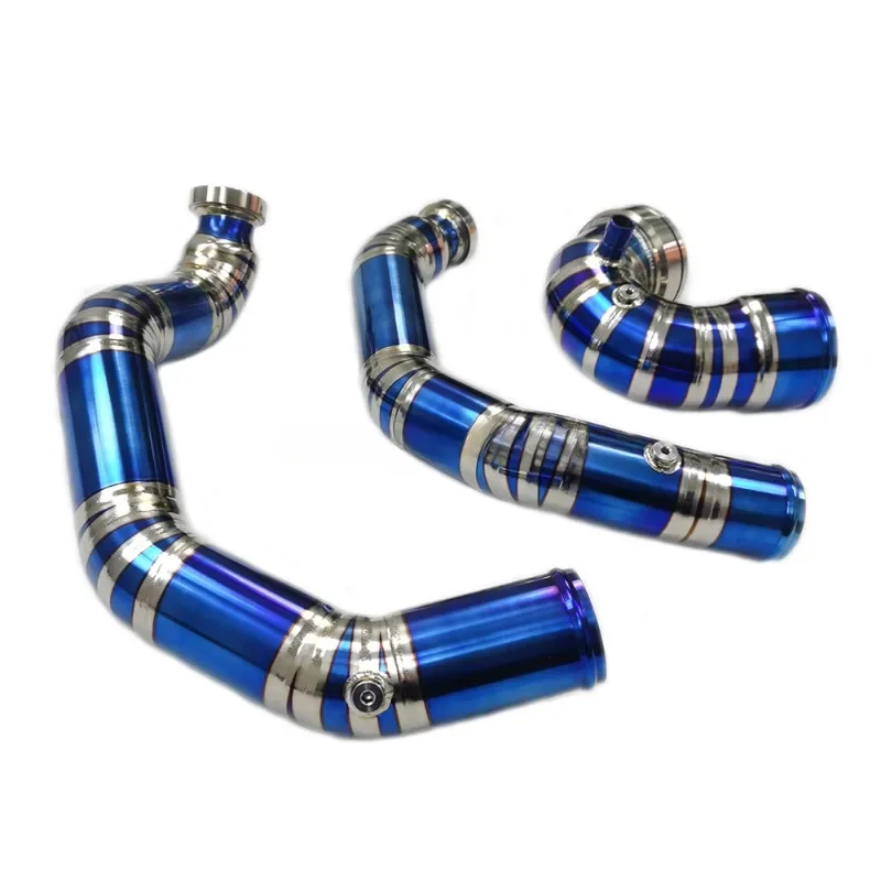 Charge Pipe Kits for BMW F8X M2C M3 M4 S55 Pure Titanium intercooler Charge Pipe J Pipe Set