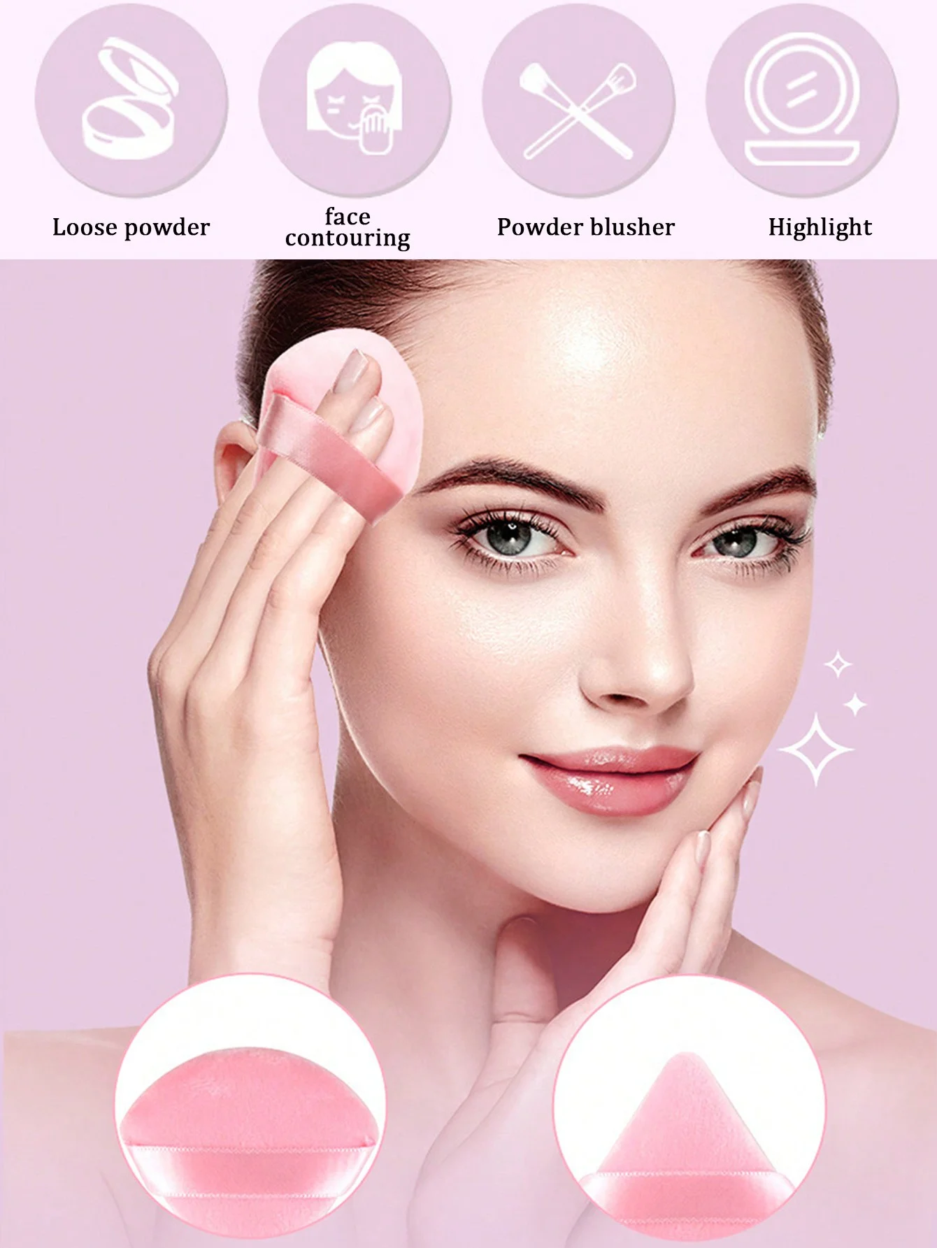 16 قطعة من عصابة الرأس للمكياج، مع مجموعة عصابات الرأس وأساور المعصم، 6 قطع من منتفخ البودرة و3 قطع إسفنجة مكياج، لغسل الوجه والمنتجع الصحي والعناية بالبشرة