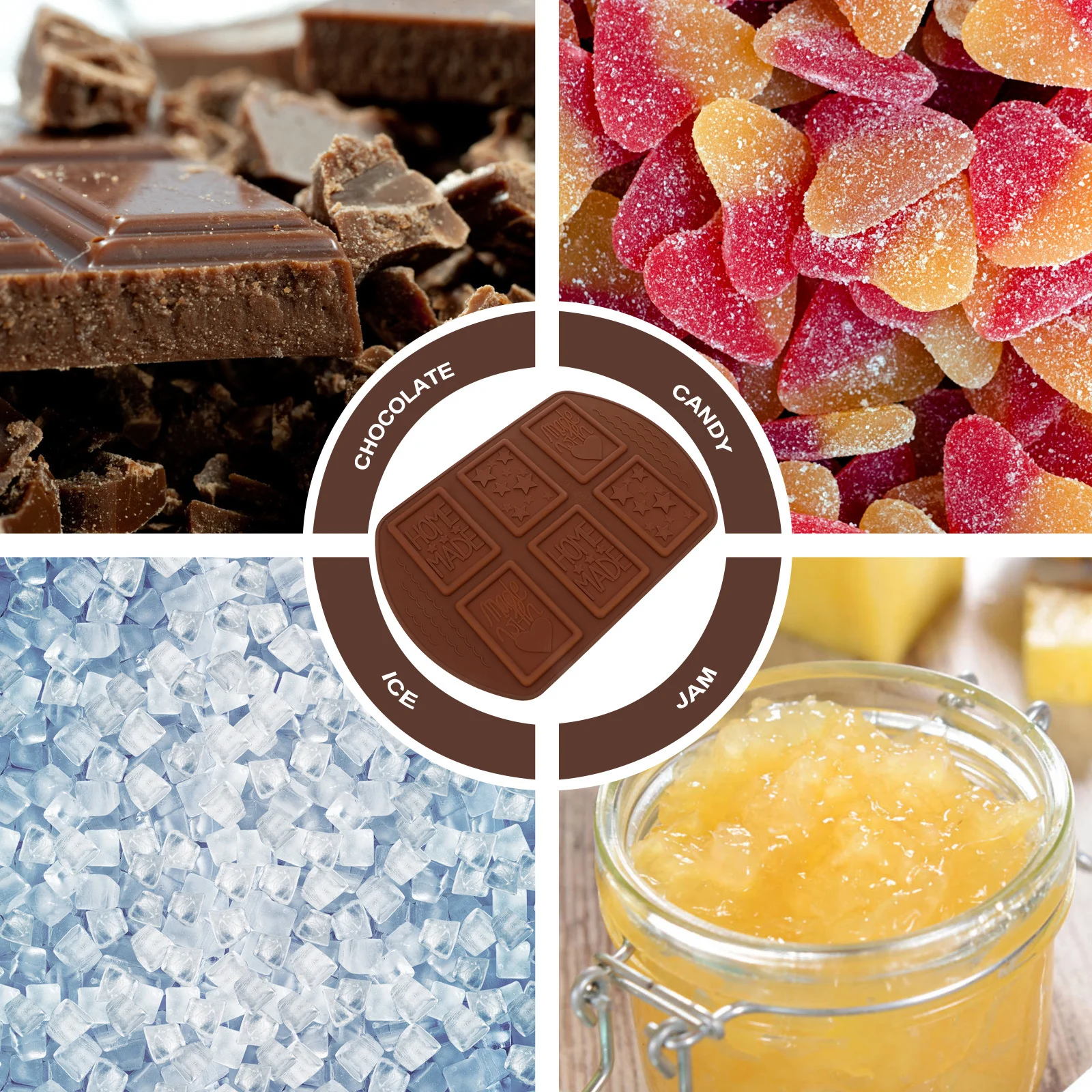 

Silicone Baking Mold Multi Pattern Chocolate Diy Mold Non-Stick Food Safe For Oven Microwave Refrigerator Use Creative