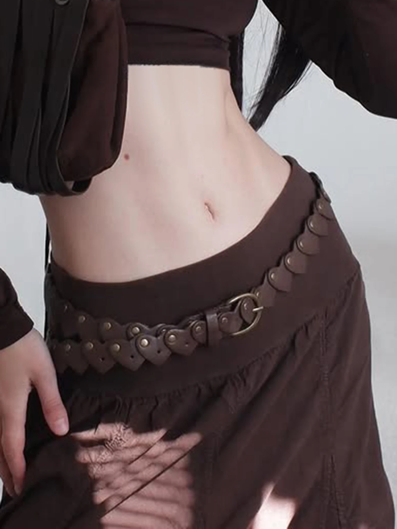 

Sweetown Fashion Solid Halter Leather Pu Women’s Chic Belt All-Match Exquisite Accessories Design Trendy