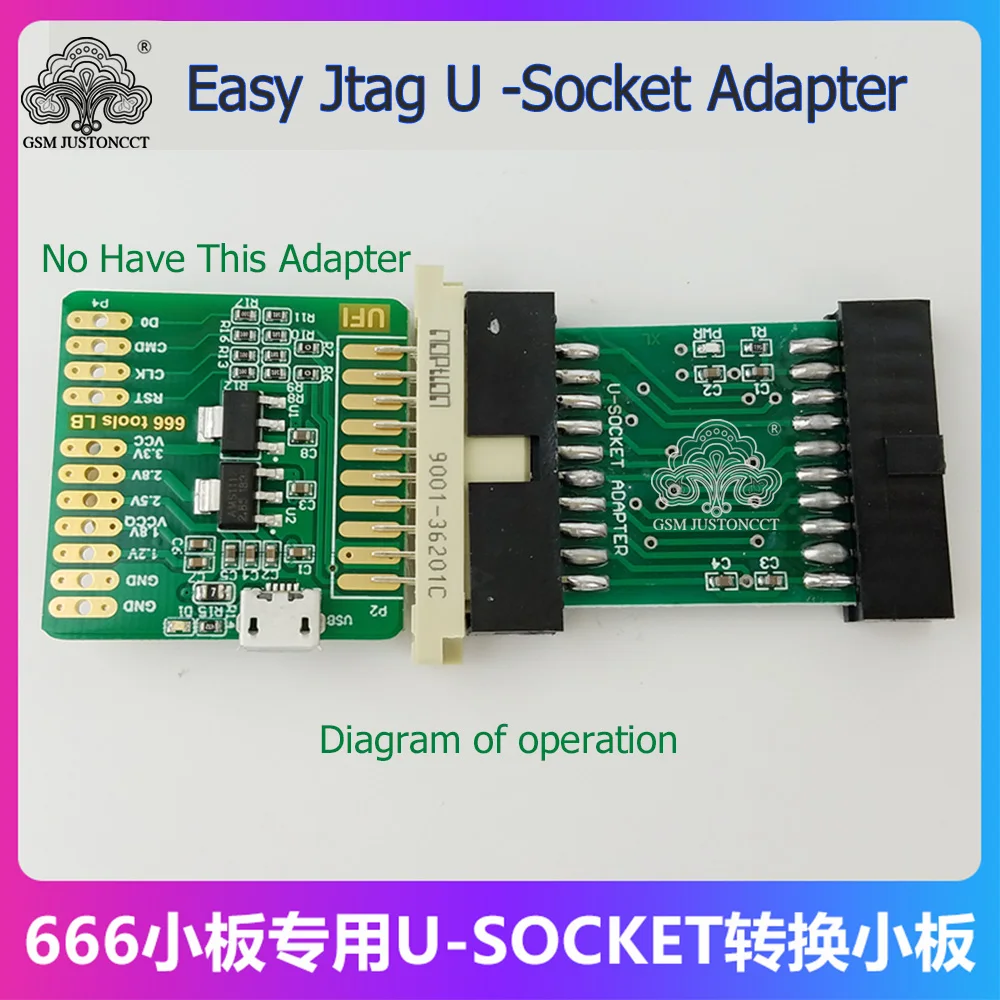 2025 Original nuevo adaptador de enchufe en U Easy Jtag para Easy Jtag