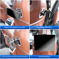 2 piezas para BMW IX i5 G60 G05 G06 G61X3 X5 X6 Serie 5 Serie 7 2025 G45 Soporte multimedia especial para asiento trasero de coche para iPad Soporte para teléfono