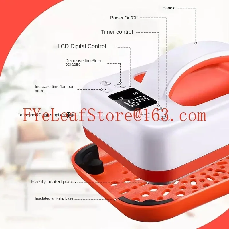 New Handheld Small Hot Press Portable Digital Press Heat Press Machine