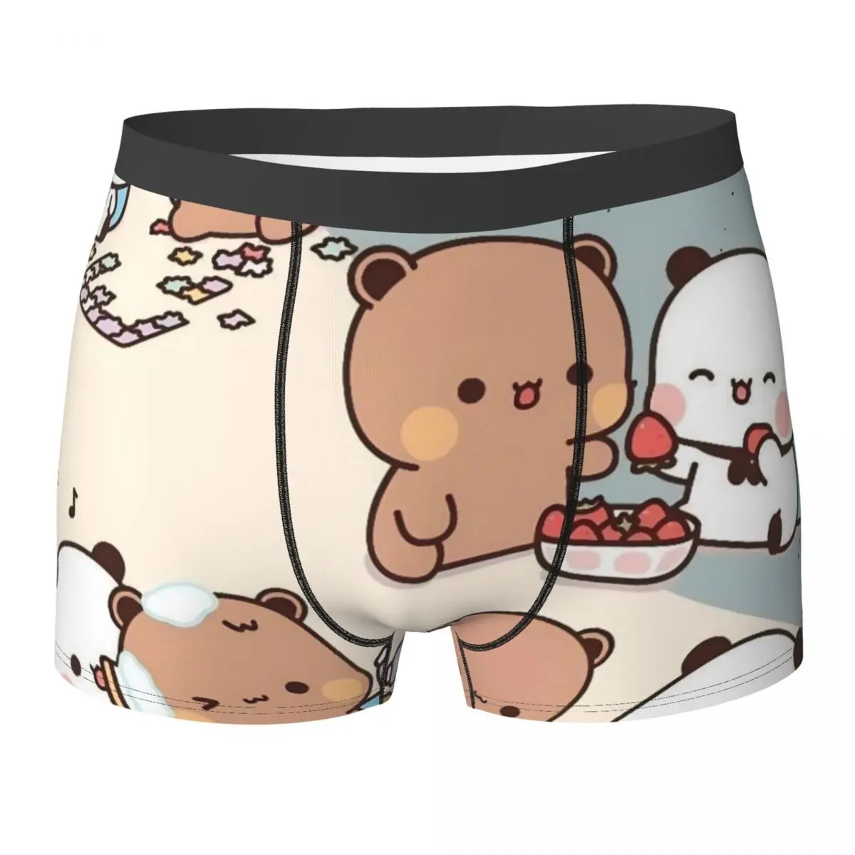 

Bubu Dudu, нижнее белье с милым мультяшным медведем, каваи, панда, шорты-боксеры, популярные мужские трусы, мягкие шорты, трусы, подарок на день рождения