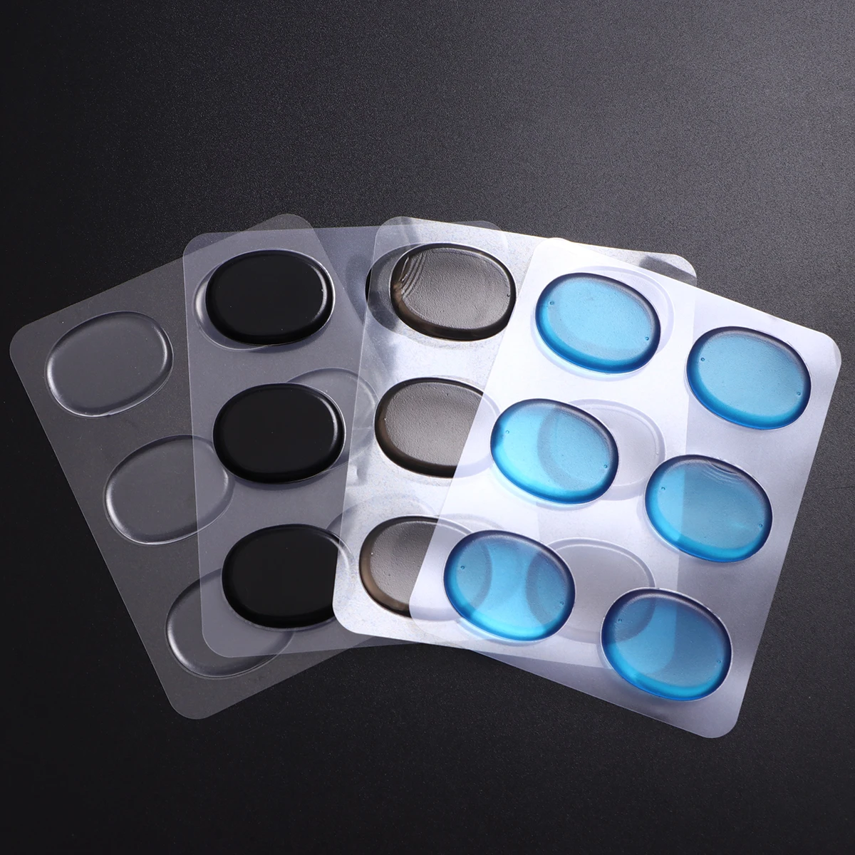

24 Pcs Drum Mute Pad Snare Mat Gel Electronic Self-adhesive Damper Silicone Travel