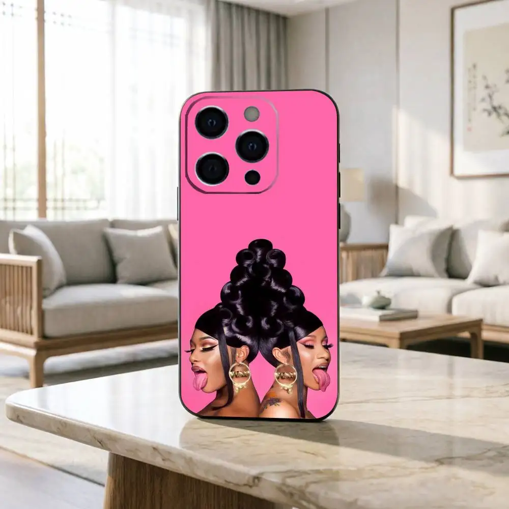 R-Rapper C-Cardi B Phone Case Silicone Soft For IPhone 17 16 15 14 13 12 11 X XR Plus Pro Max Plus Gift